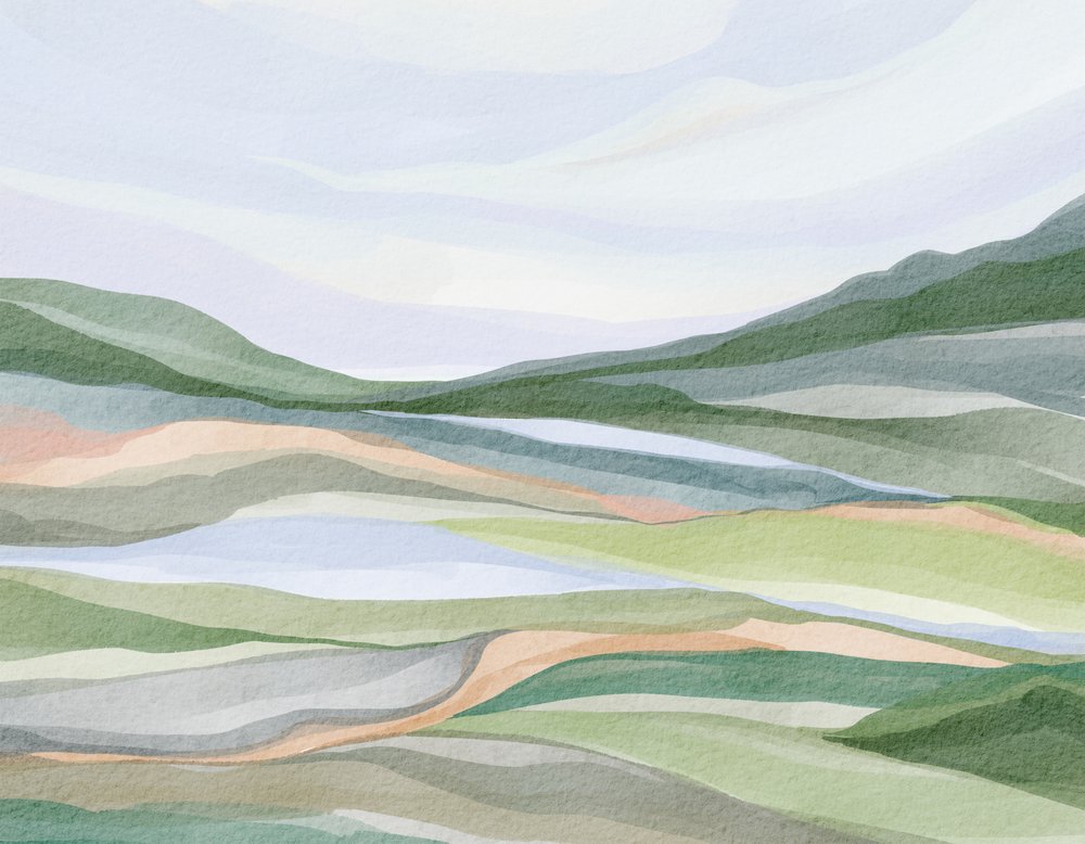 Paisagem serena em camadas de Nikita Jariwala