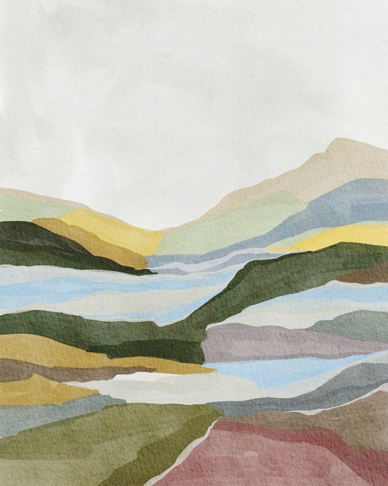 Paisagem serena em camadas de Nikita Jariwala