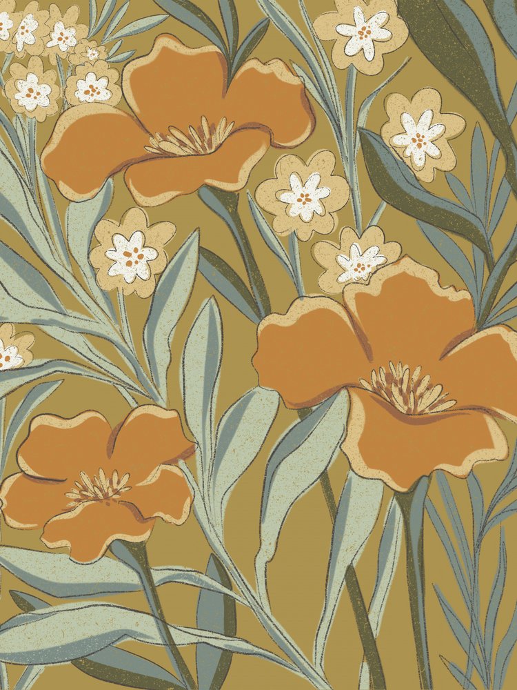 Flores Botânicas Vintage de Nikita Jariwala