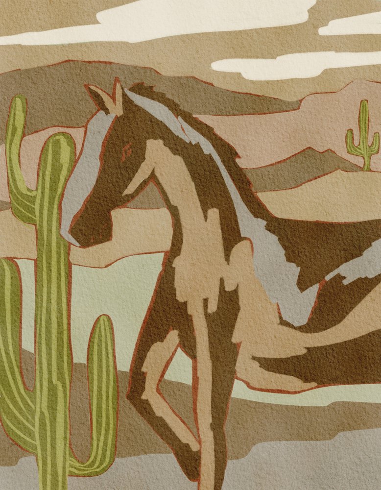 Cavalo selvagem do deserto de Nikita Jariwala