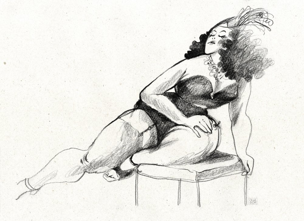 Glamour Pin-up Curvilíneo de Olga Skomorokhova