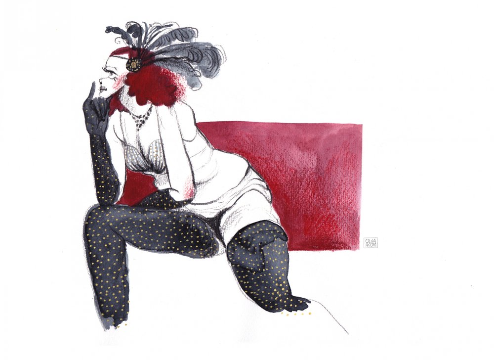O Glamour Misterioso da Era das Flappers de Olga Skomorokhova