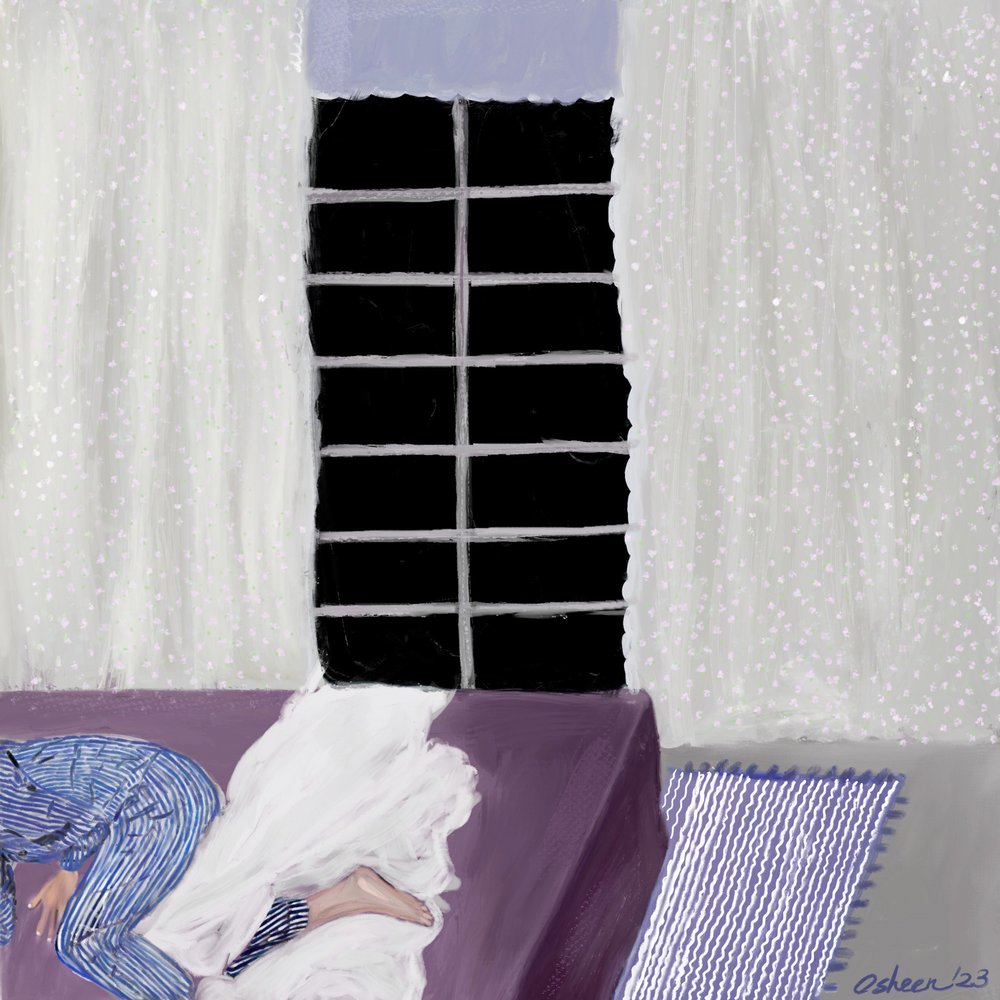 Sono acolhedor à janela de Osheensgallery