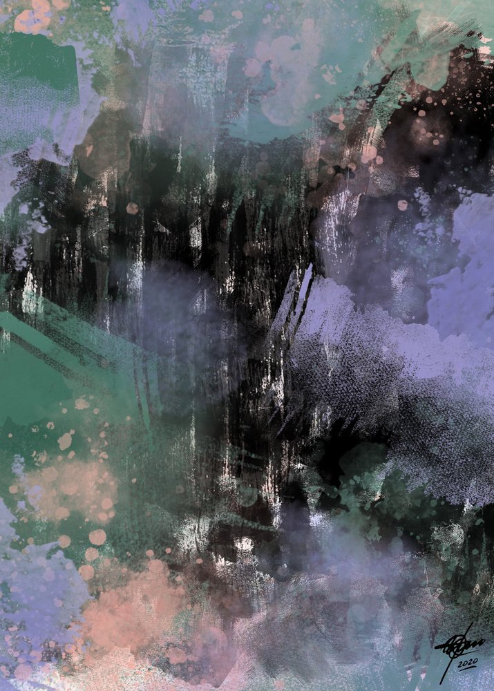 Abstrato atmosférico sombrio de Osvaldo Russo
