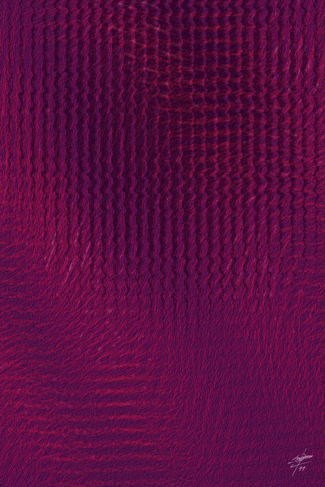 Ondas em tecido roxo escuro de Osvaldo Russo