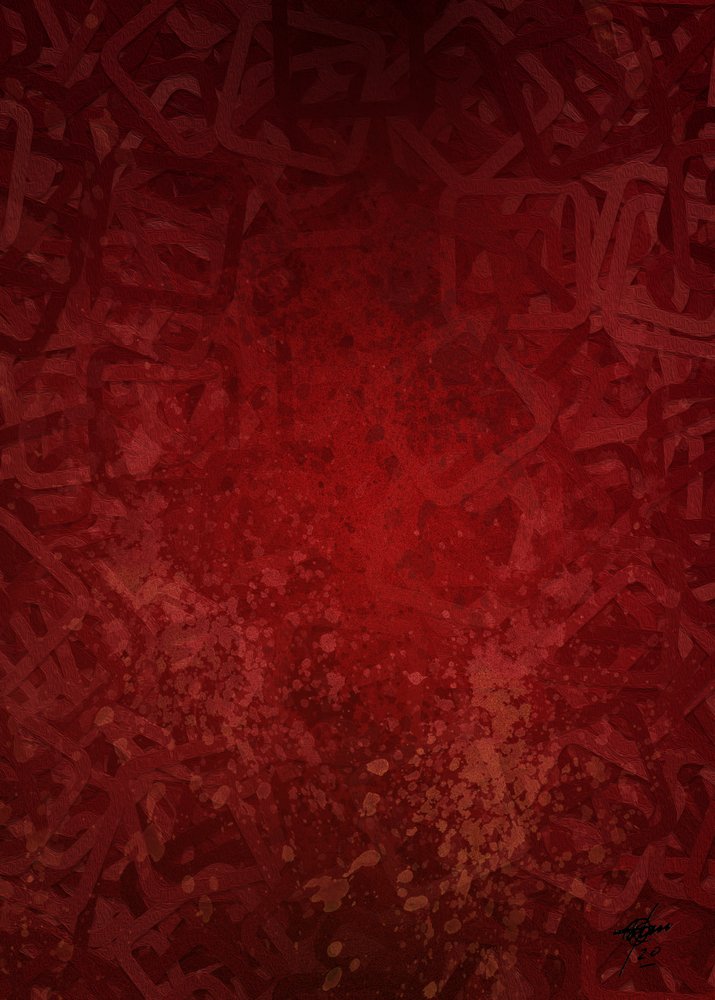 Salpicos abstratos em vermelho escuro de Osvaldo Russo