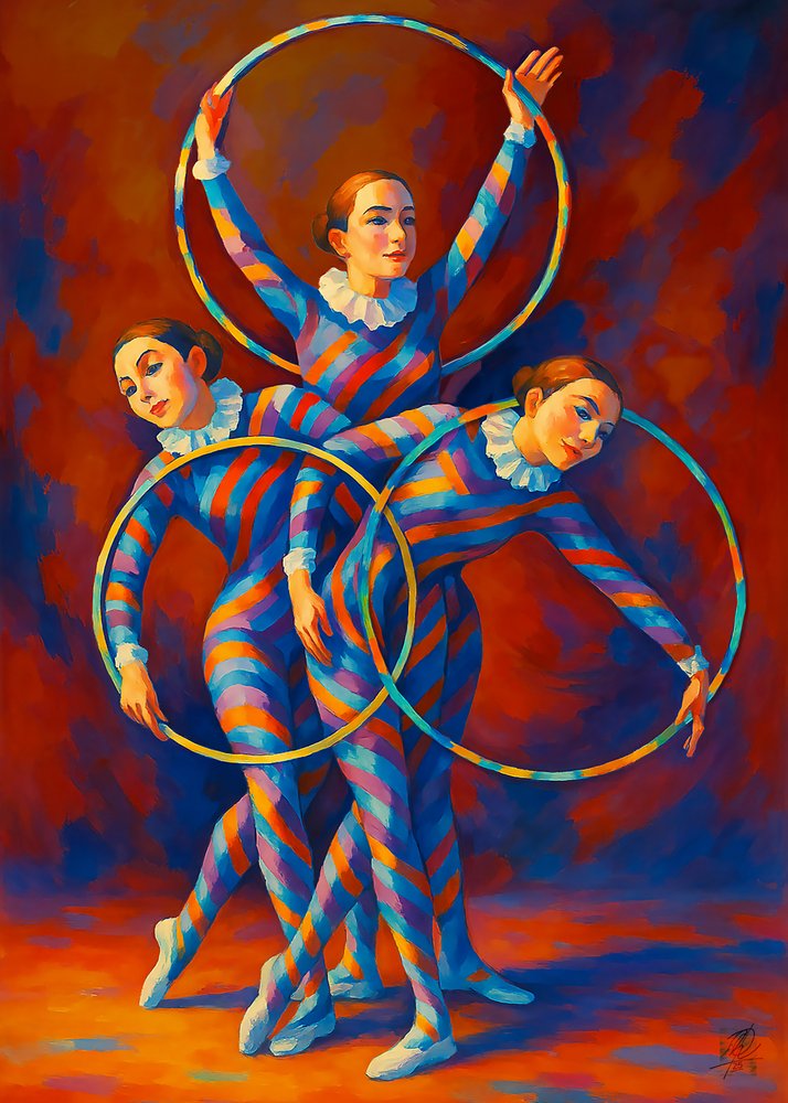 Dançarinos do Arco Harlequin de Osvaldo Russo
