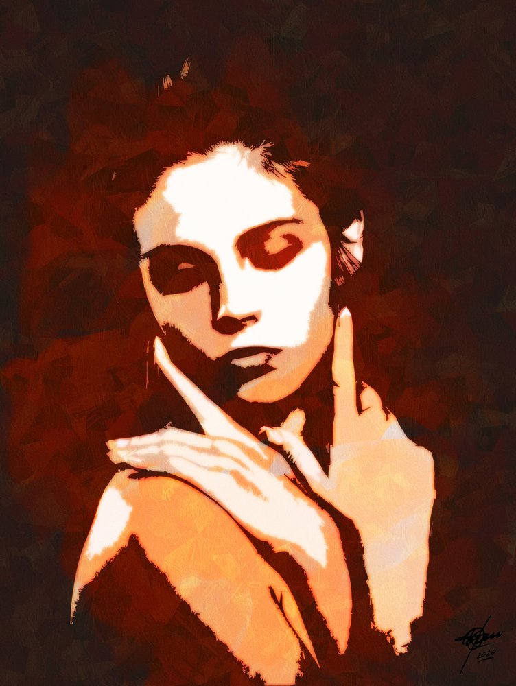 Mulher Laranja Melancólica de Osvaldo Russo