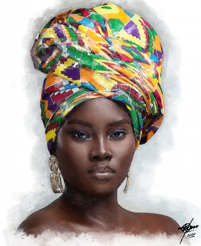 Mulher africana majestosa de Osvaldo Russo