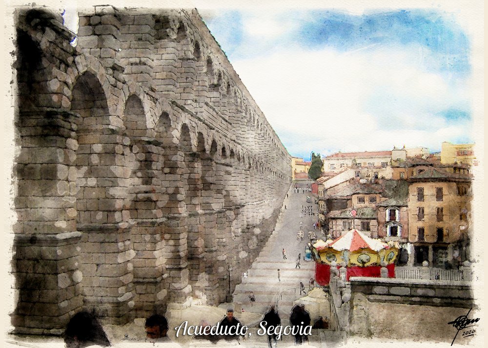 Aqueduto Romano de Segóvia de Osvaldo Russo
