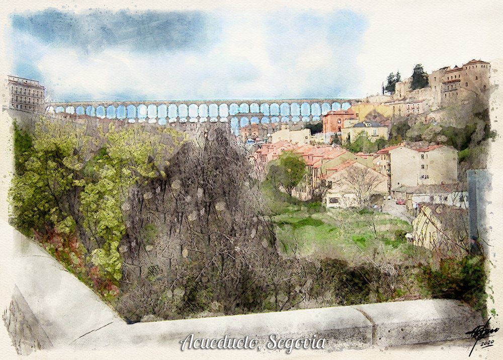 Aqueduto Romano de Segóvia de Osvaldo Russo