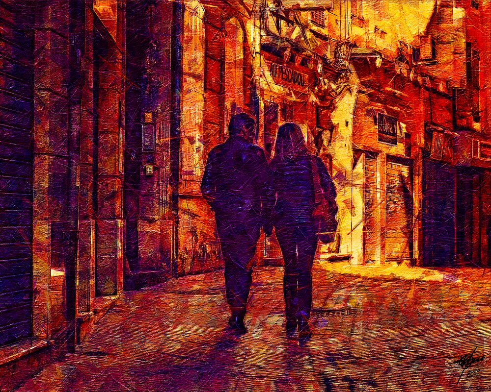 Passeio noturno pela cidade romântica de Osvaldo Russo