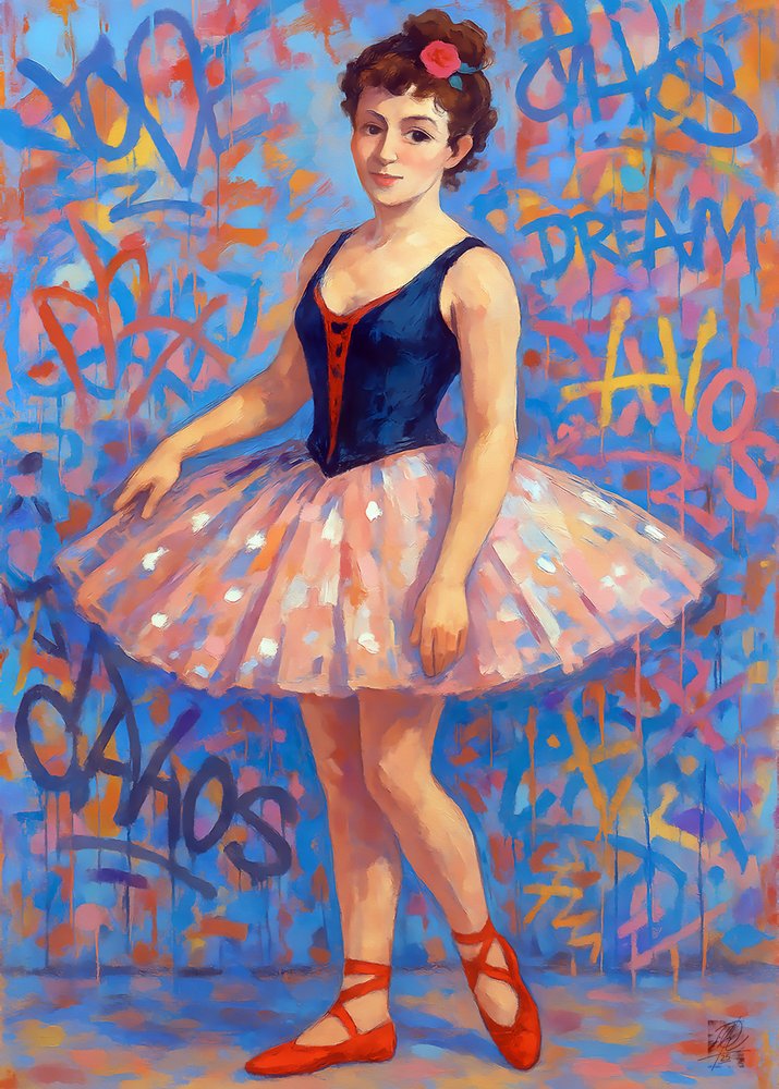 Bailarina de Arte Urbana de Osvaldo Russo