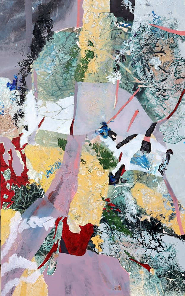 Abstrato botânico fragmentado de POOVI ART