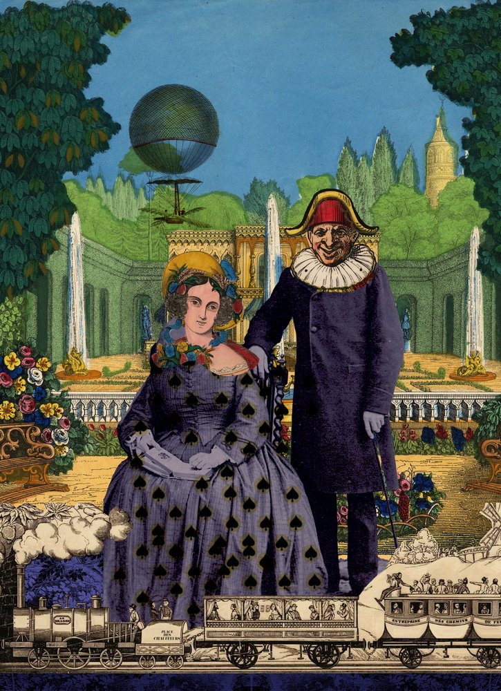 Casal no Jardim Fantástico de Pascal Bouchet-Spiegel