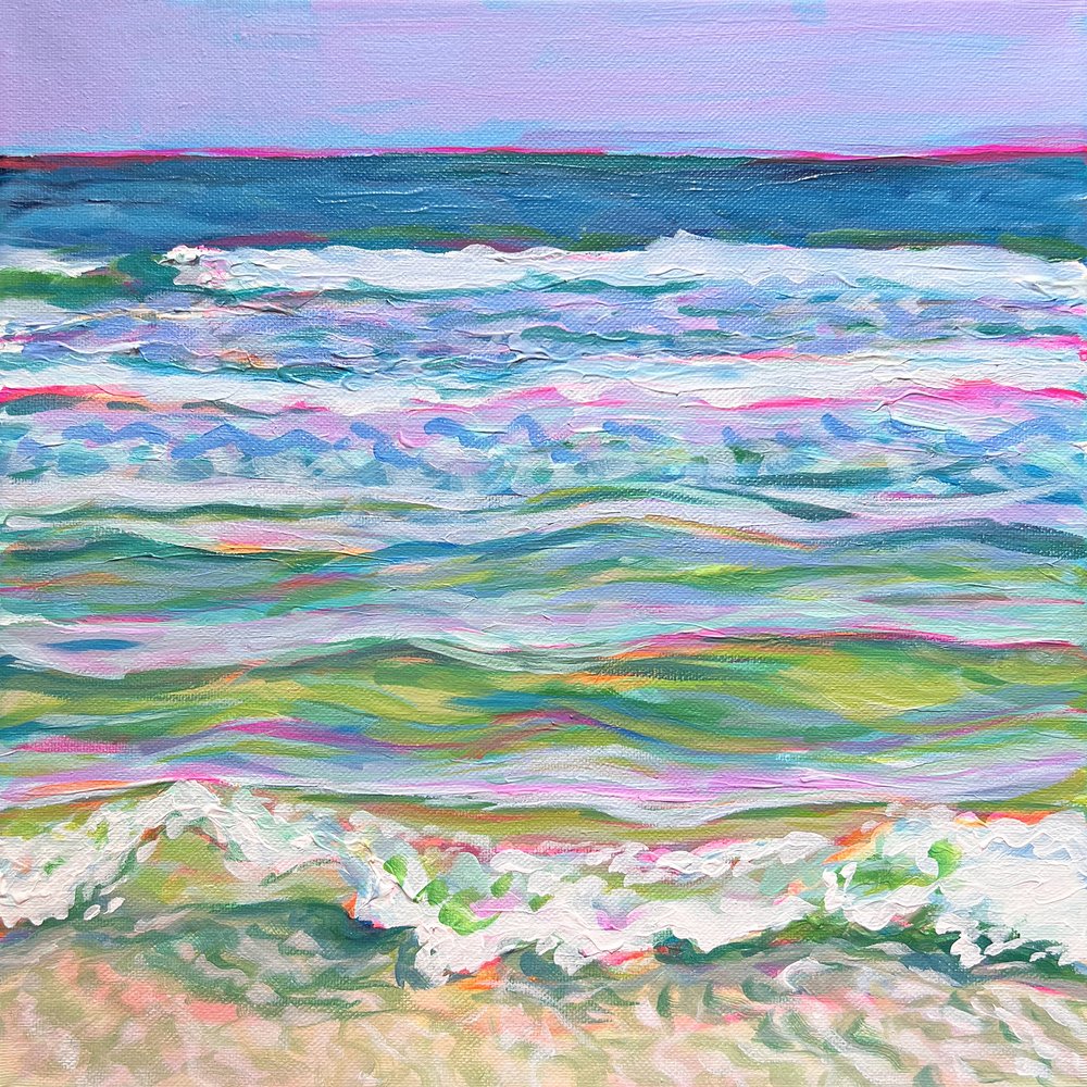 Ondas coloridas do oceano de Pauline Wegman | Key and Sea Creative