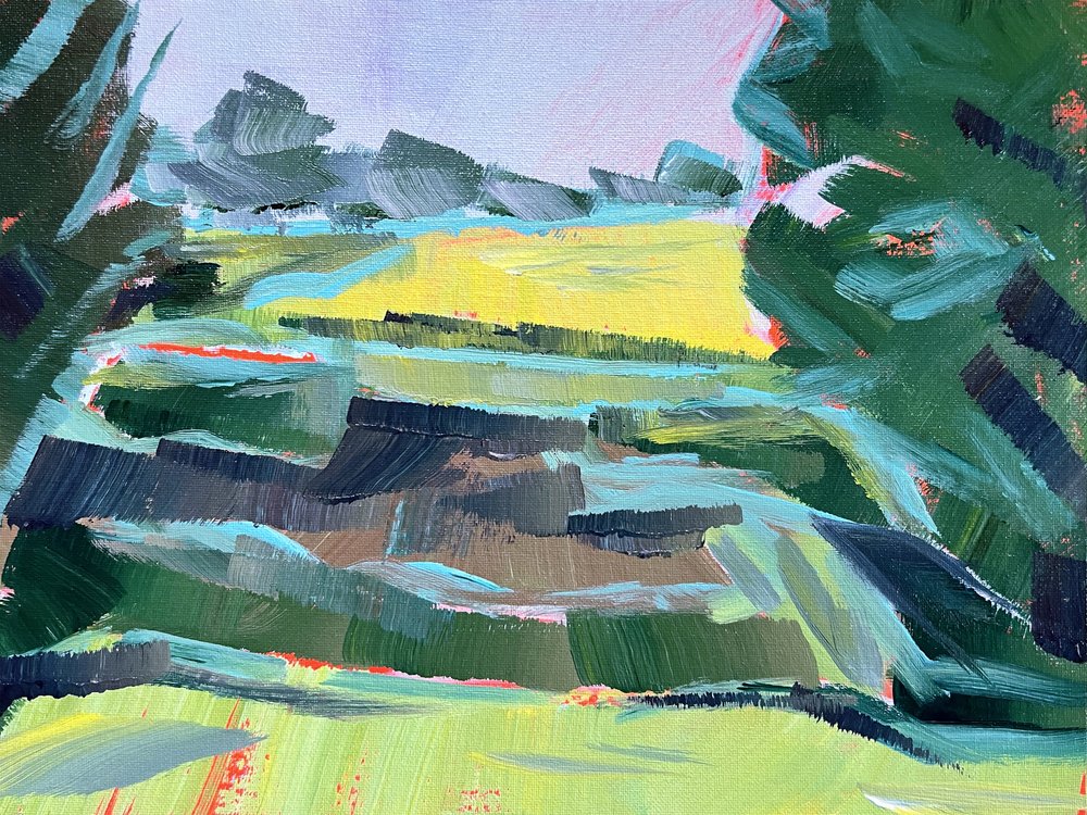 Paisagem de Campos Vibrantes de Pauline Wegman | Key and Sea Creative