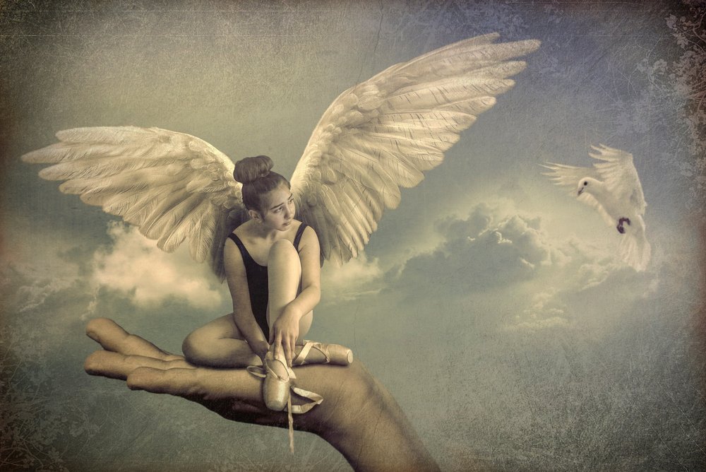 Bailarina-anjo sonhadora de Peeters Jos