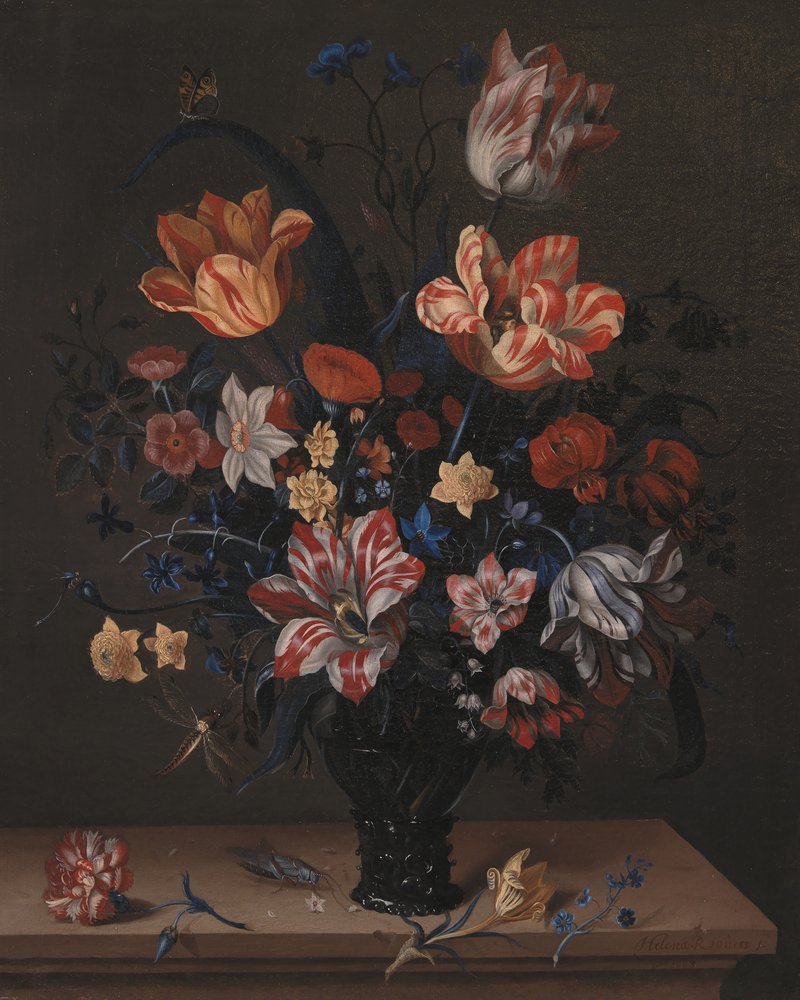 Tulipas e outras flores num quarto de Pictufy