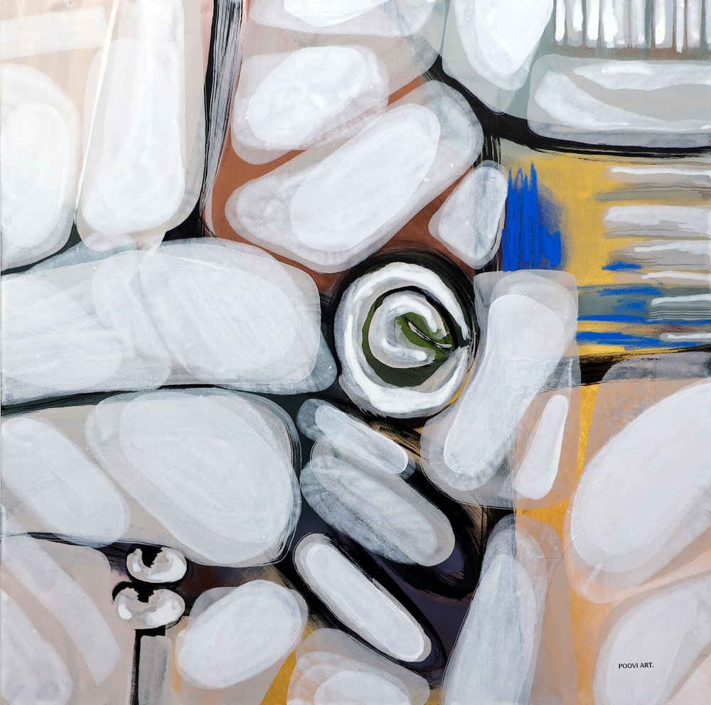 Redemoinho orgânico abstrato de Poonam Choudhary