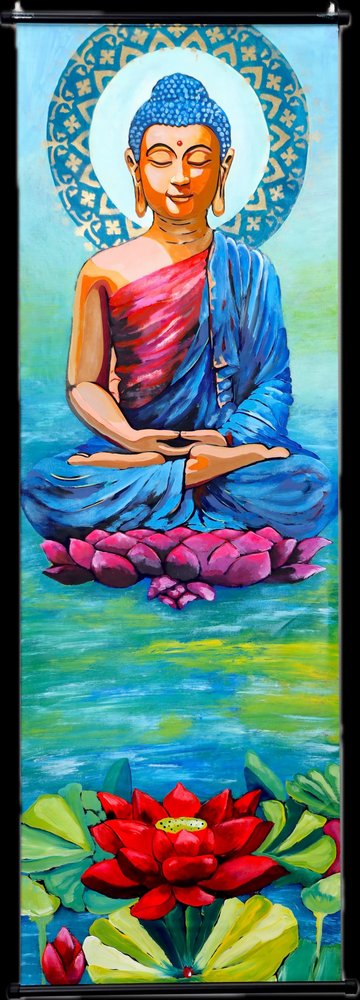Buda Sereno do Lótus de Poonam Choudhary