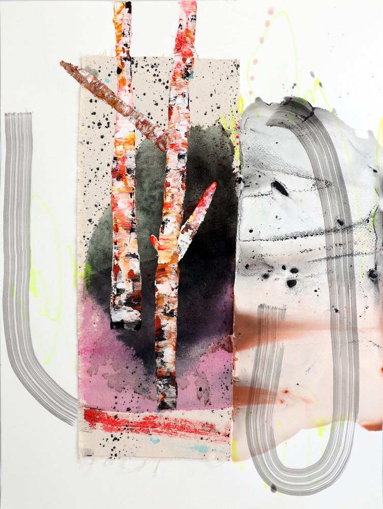 Bétulas abstratas vibrantes de Poonam Choudhary