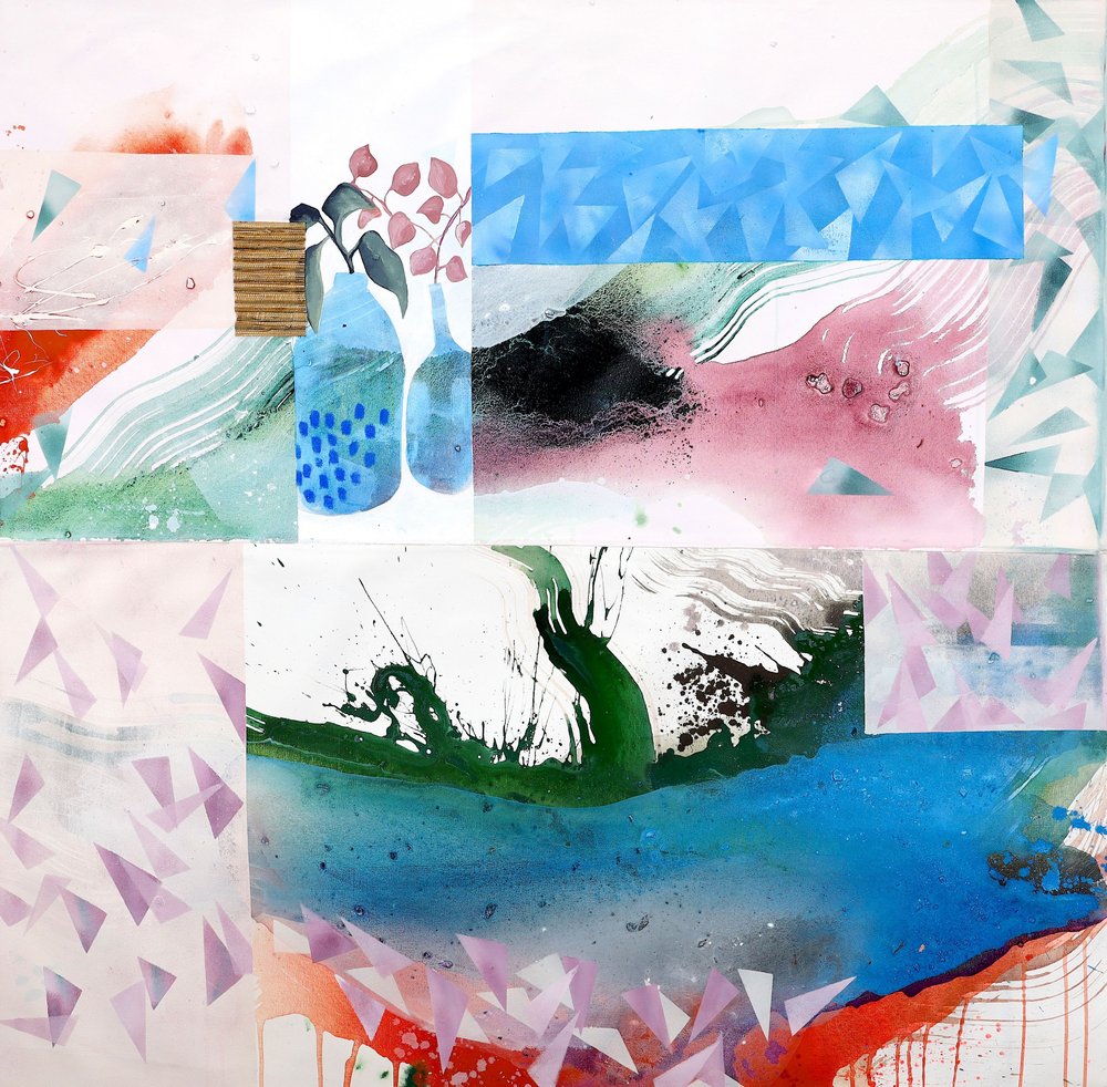 Motivos botânicos abstratos e vibrantes de Poonam Choudhary