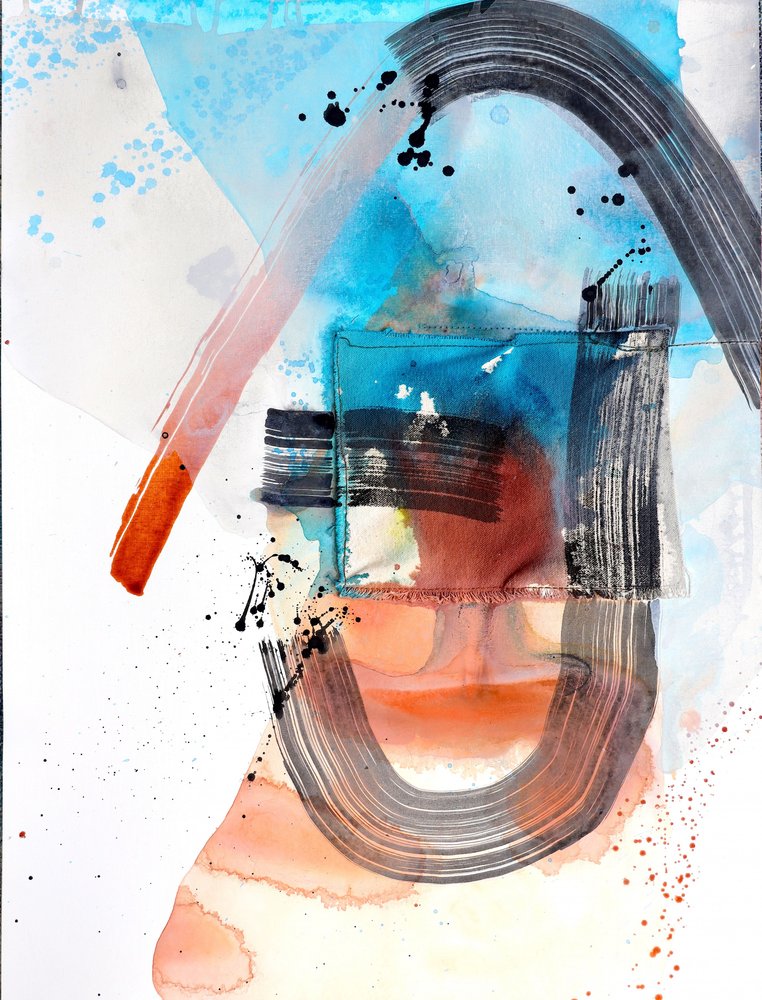 Fluxo abstrato vibrante de Poonam Choudhary