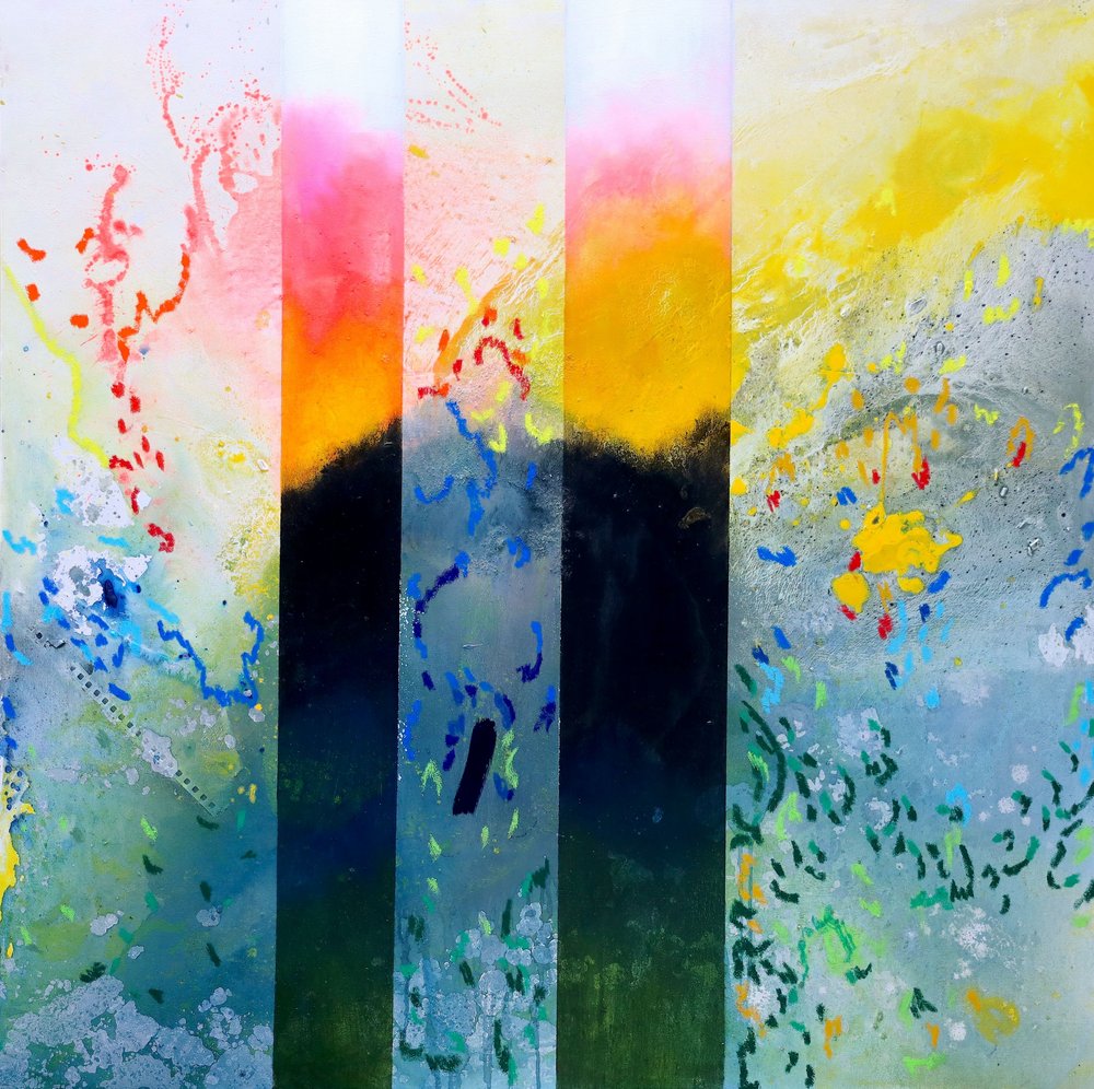 Paisagem abstrata vibrante de Poonam Choudhary