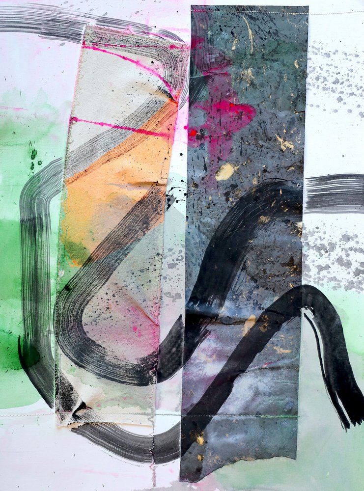 Traços abstratos vibrantes de Poonam Choudhary