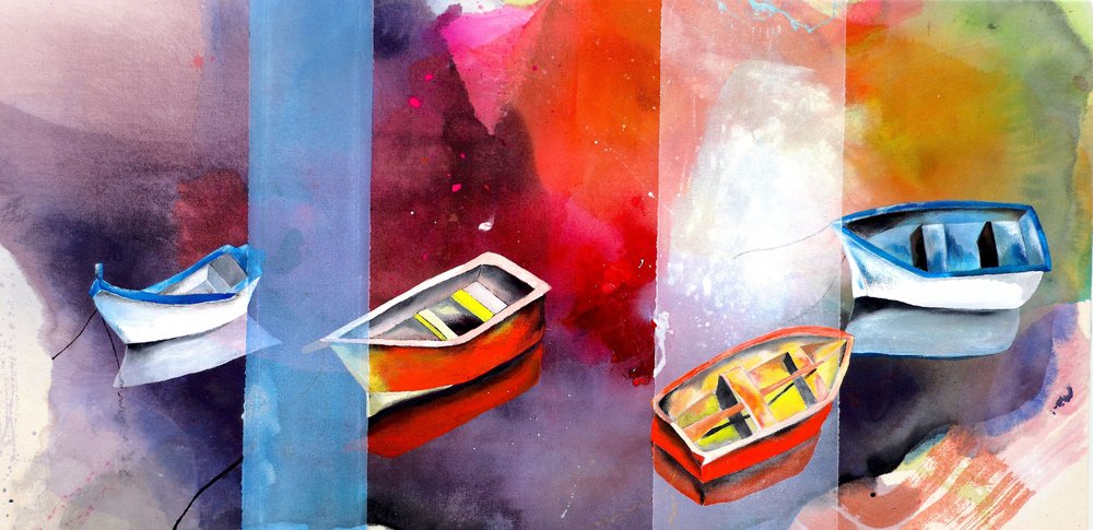 Resumo da Vibrant Boats de Poonam Choudhary