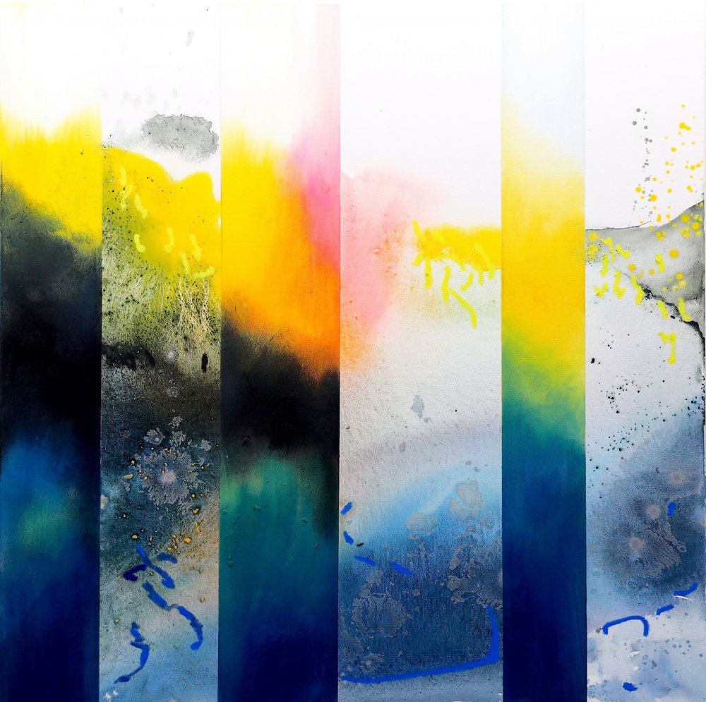 Um fluxo de cores vibrantes de Poonam Choudhary