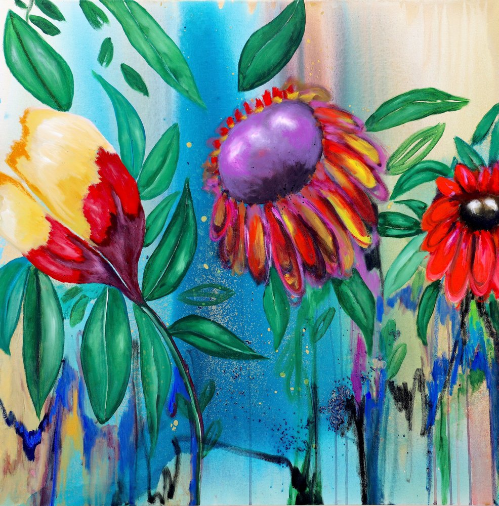 Flores vibrantes em plena floração de Poonam Choudhary