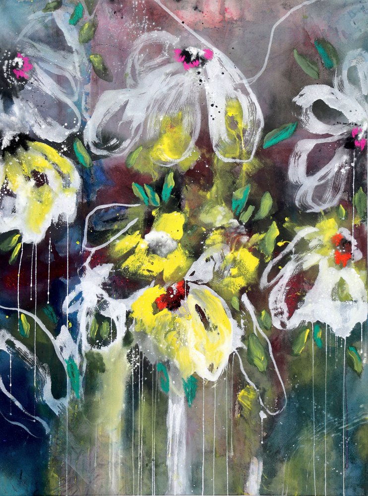 Expressão floral vibrante de Poonam Choudhary