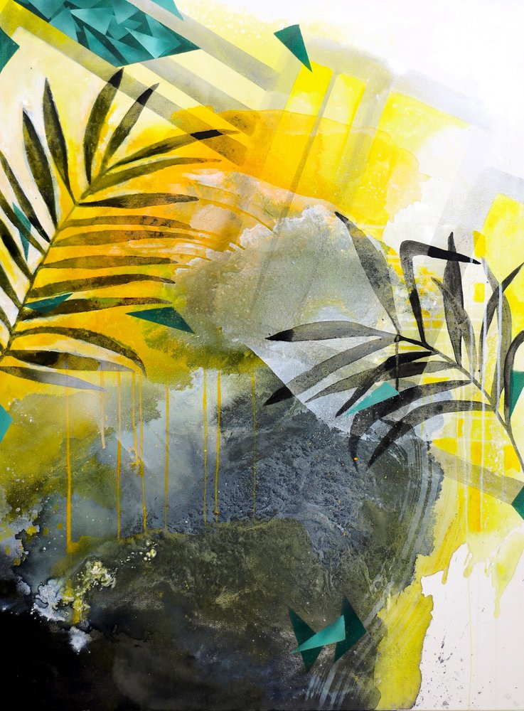 Abstrato tropical vibrante de Poonam Choudhary