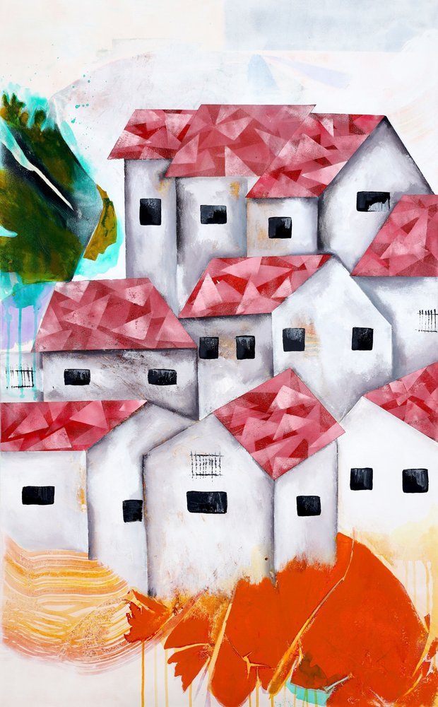 Casas de aldeia cheias de vida de Poonam Choudhary