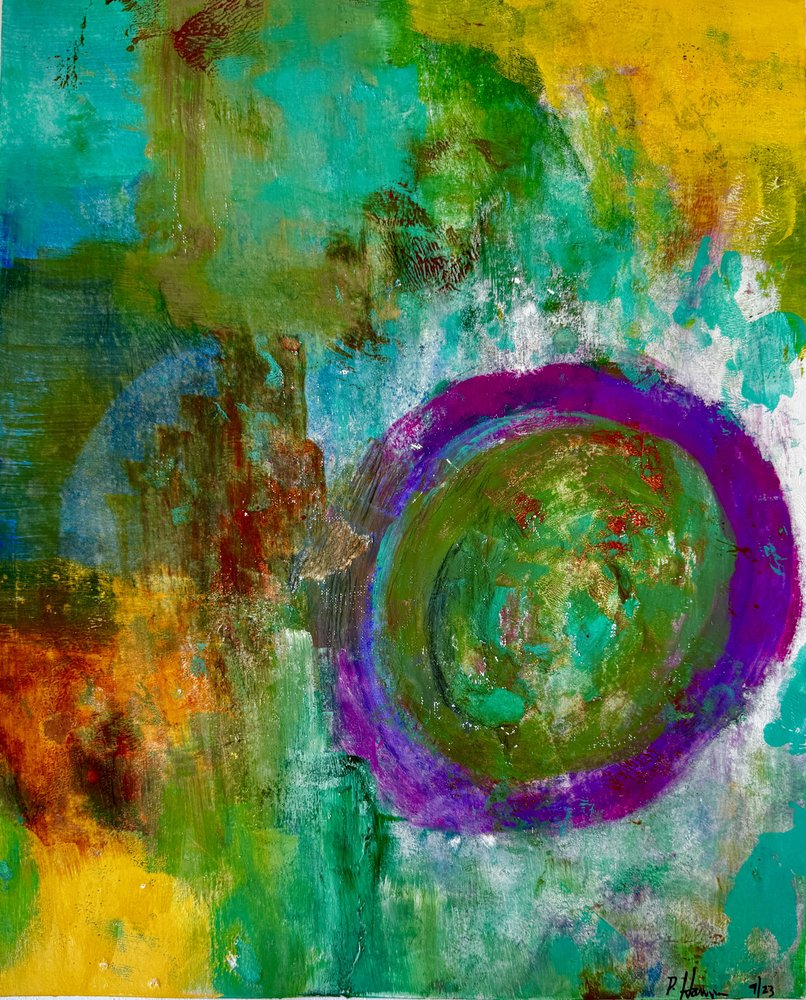 Círculo abstrato vibrante de Preston Harmon