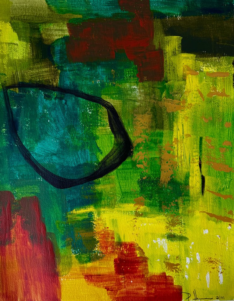 Formas abstratas vibrantes de Preston Harmon
