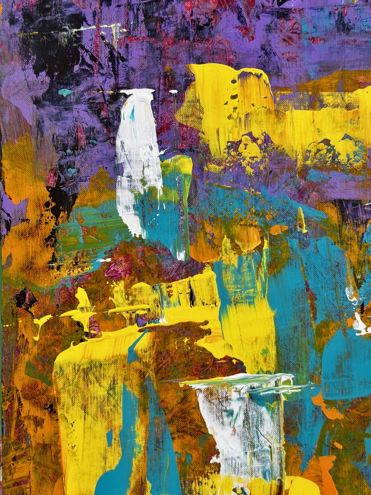 Traços abstratos vibrantes de Preston Harmon