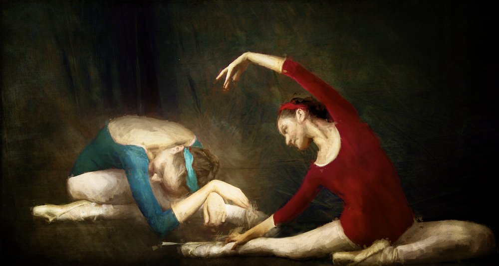 Bailarinas de ballet a ensaiar de Rachel Pansky