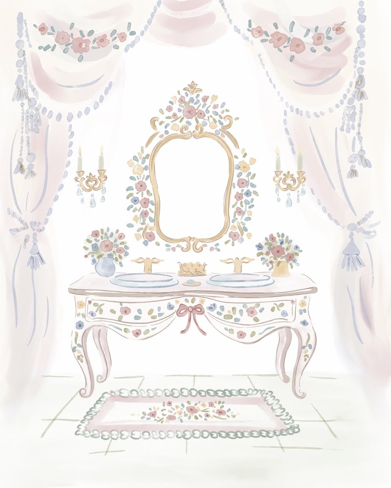 Penteadeira floral elegante de Radhika Modi