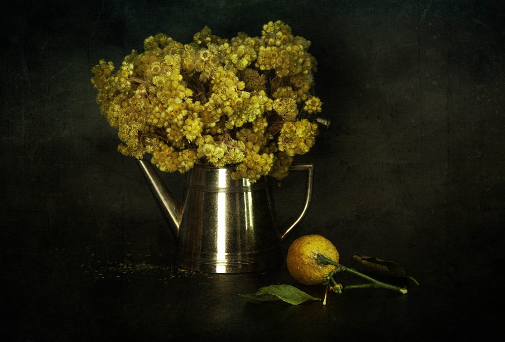 Natureza morta floral vintage de Ramiz Sahin