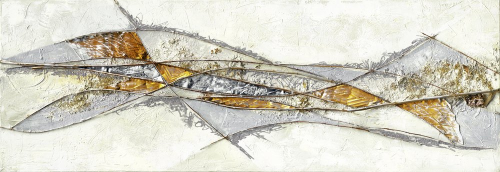 Fluxo metálico abstrato de Renate Holzner