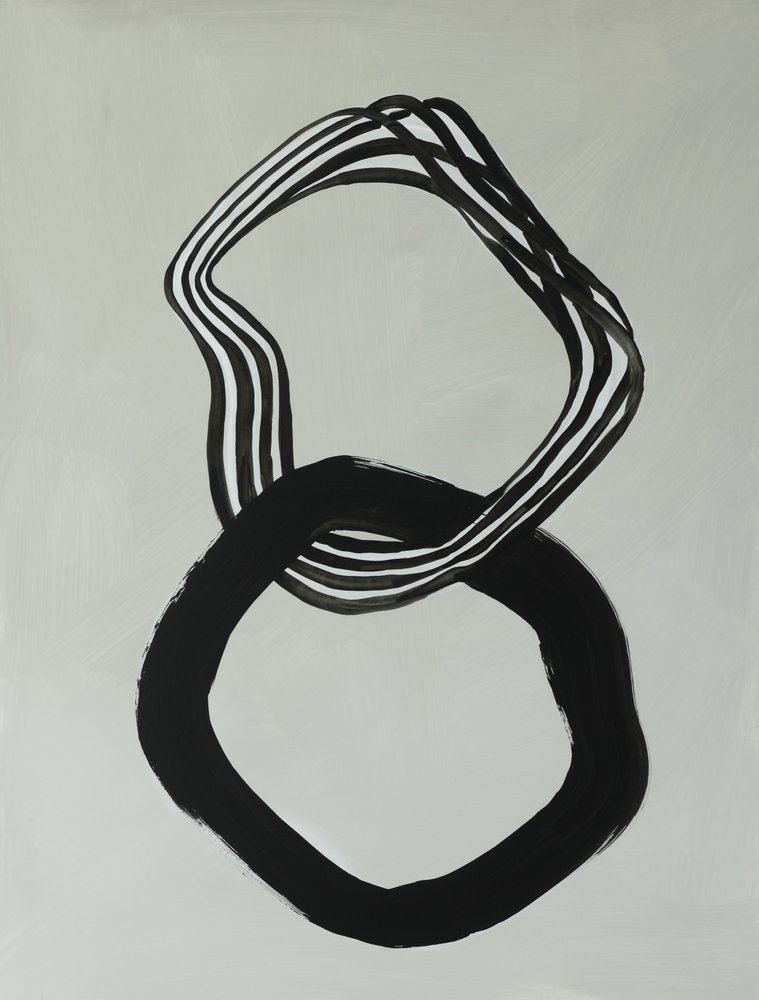 Anéis abstratos entrelaçados de Renate Holzner