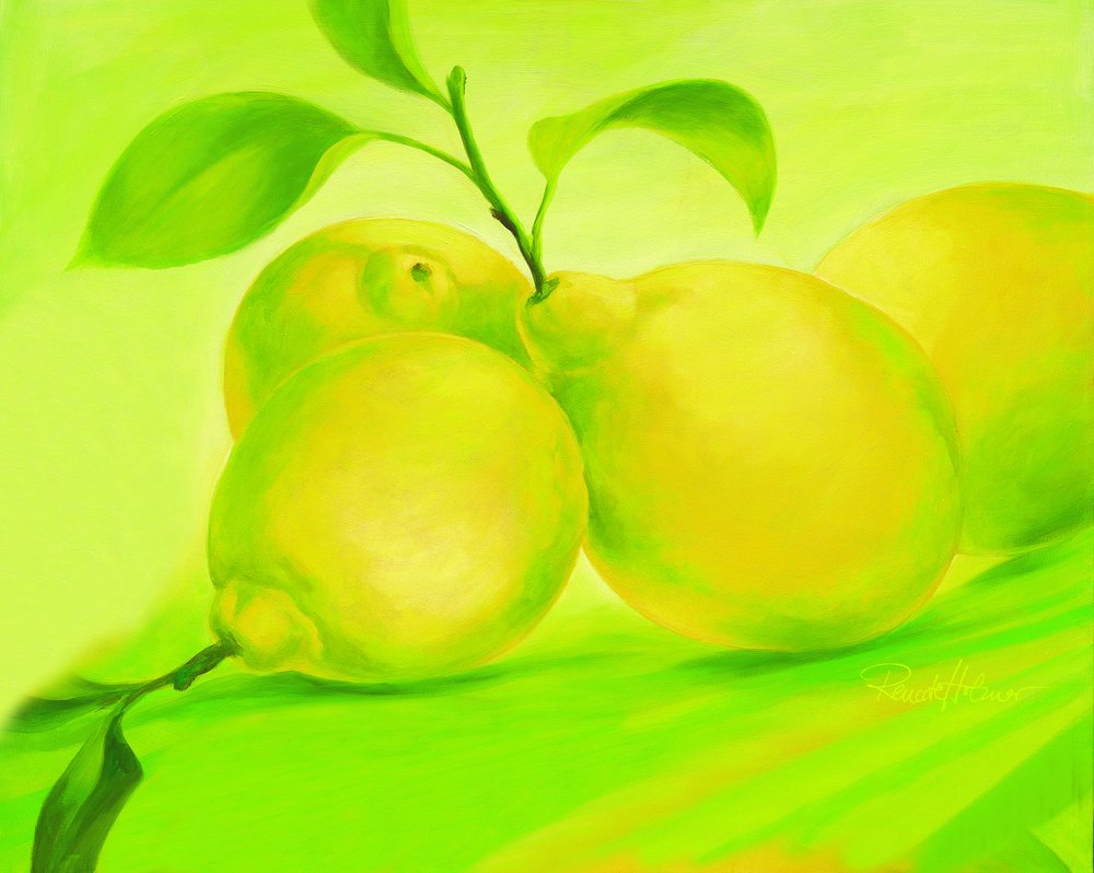 Limões de um verde vibrante de Renate Holzner
