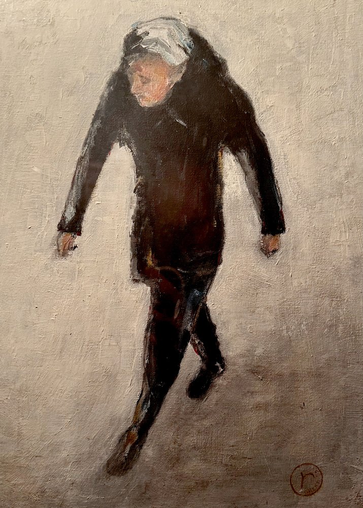 Figura solitária a caminhar de Robert Thirtle