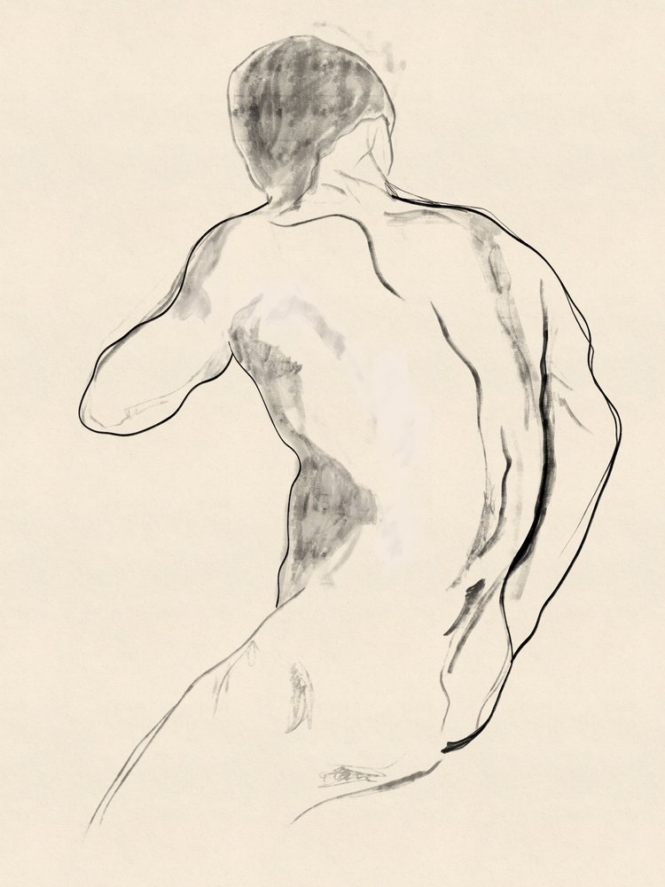 Estudo de uma figura masculina poderosa de Roberto Moro