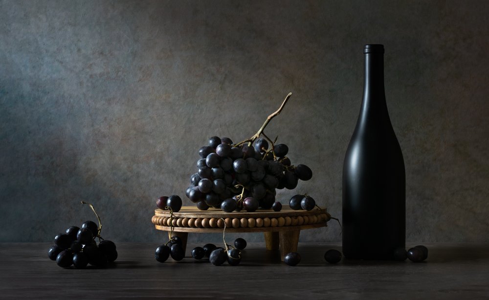 Uvas Ricas - Garrafa Escura de Rong Wei