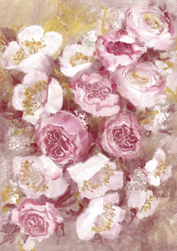 Rosas rosa claro de Rosana Laiz Blursbyai