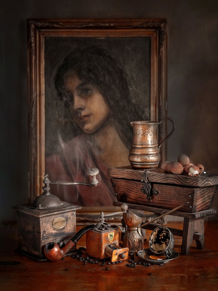 Natureza morta com café vintage de Rucsandra Silvia Calin